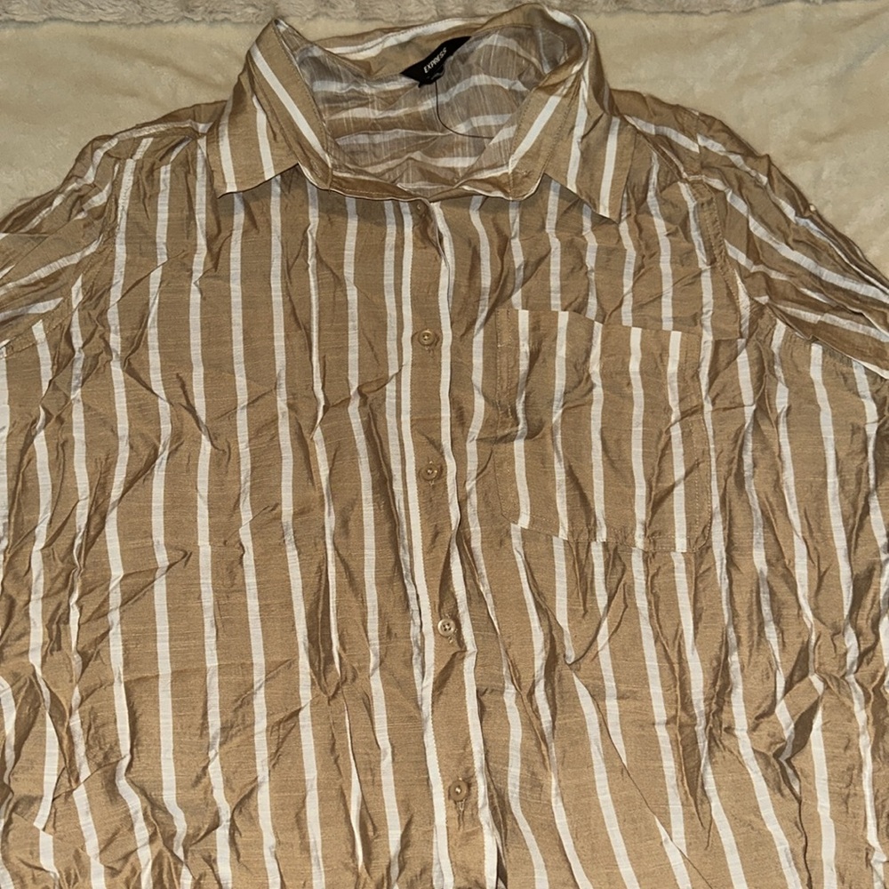 EXPRESS WOMENS BUTTON UP SHIRT - Picture 2 of 3